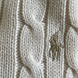 Polo Ralph Lauren Cable-Knit Cotton Crewneck Sweater| Size Medium